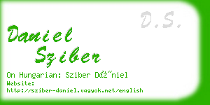 daniel sziber business card